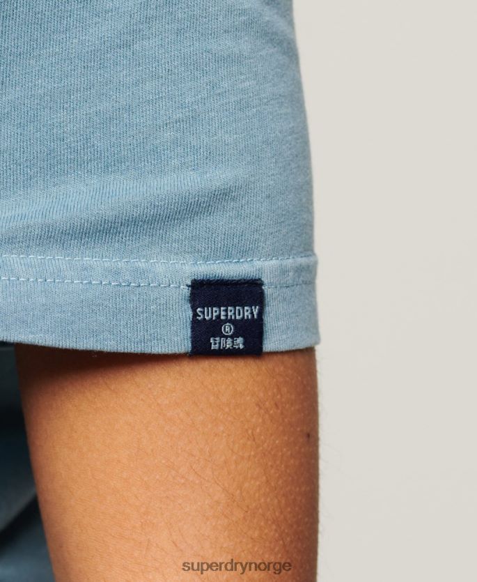 Superdry grå klær 86P46D2653 cooper klassisk t-skjorte med logo fra 70-tallet kvinner
