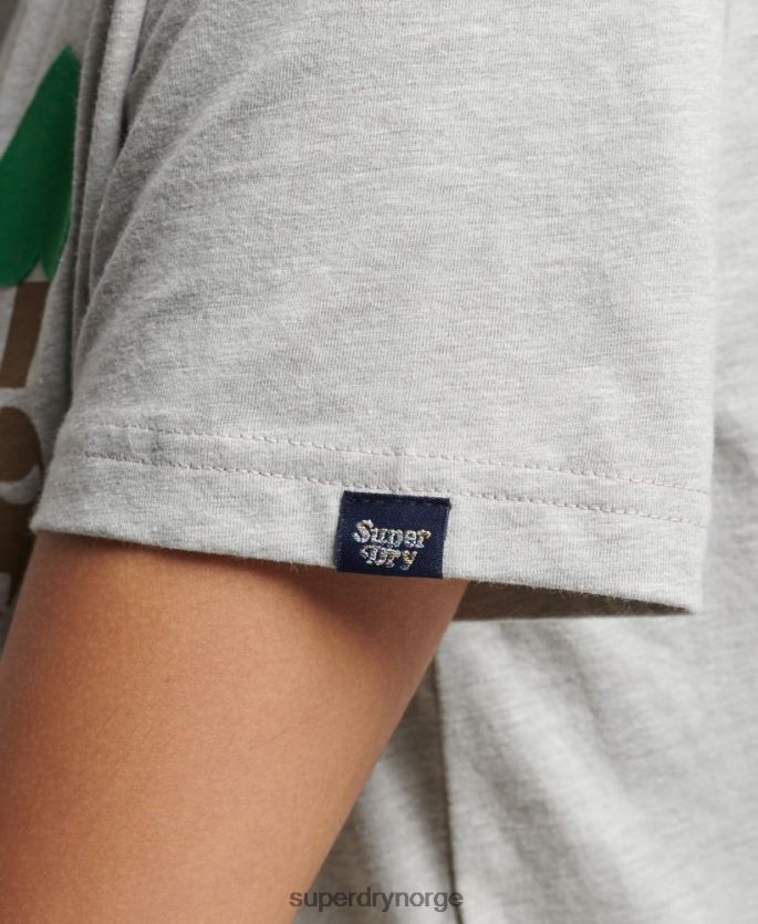 Superdry grå klær 86P46D2712 vintage nostalgi t-skjorte kvinner