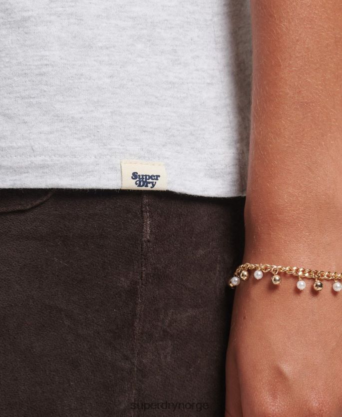 Superdry grå klær 86P46D6225 resirkulert raglan t-skjorte kvinner