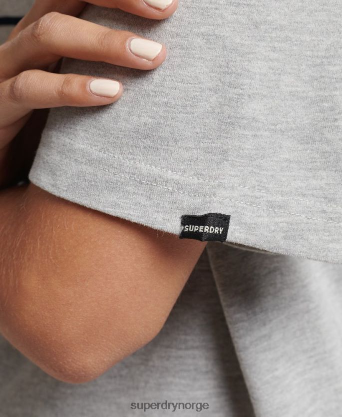 Superdry grå klær 86P46D6261 vintage regnbue-logo-t-skjorte kvinner