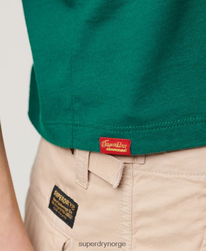 Superdry grønn klær 86P46D2099 grafisk t-skjorte for arbeidsklær kvinner