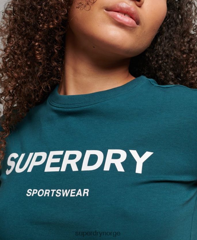 Superdry grønn klær 86P46D2639 grafisk 90-talls t-skjorte kvinner