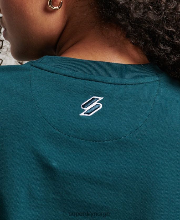Superdry grønn klær 86P46D2639 grafisk 90-talls t-skjorte kvinner