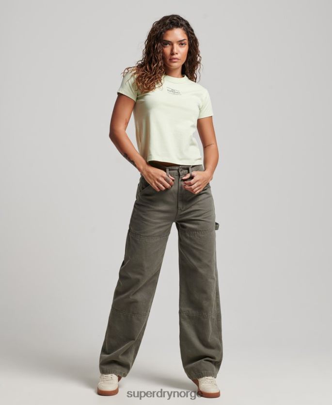 Superdry grønn klær 86P46D2718 grafisk 90-talls t-skjorte kvinner