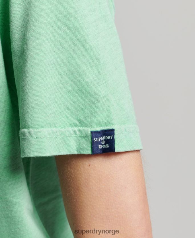 Superdry grønn klær 86P46D2727 cooper klassisk t-skjorte med logo fra 70-tallet kvinner