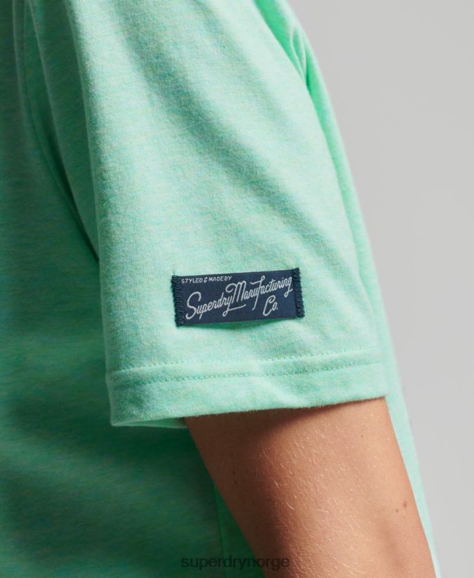 Superdry grønn klær 86P46D2758 vintage stolthet i håndverks-t-skjorte kvinner