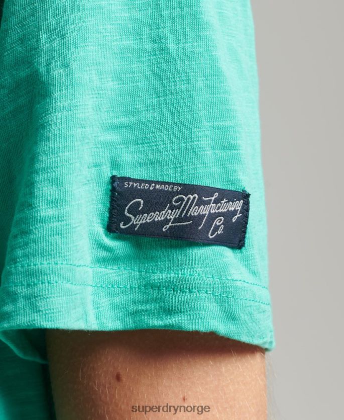 Superdry grønn klær 86P46D2781 vintage logo sesongbasert t-skjorte kvinner