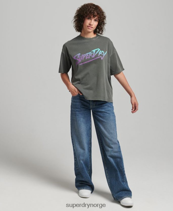 Superdry grønn klær 86P46D2790 indie mark t-skjorte kvinner