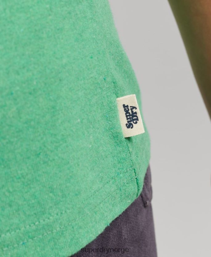 Superdry grønn klær 86P46D2831 resirkulert ringer t-skjorte kvinner