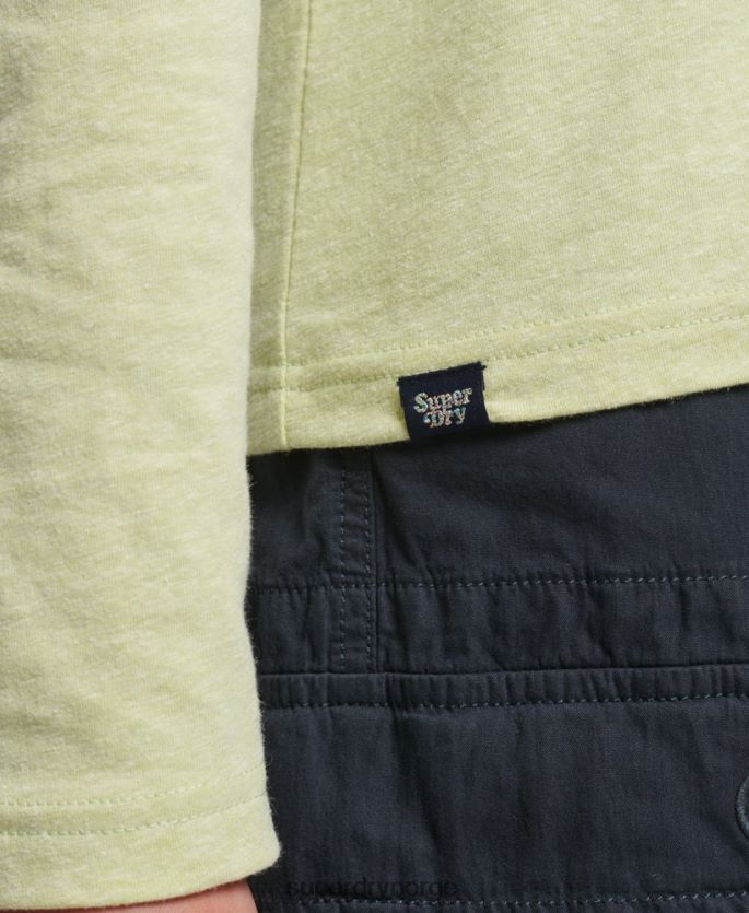 Superdry grønn klær 86P46D2987 vintage nostalgi langermet topp kvinner