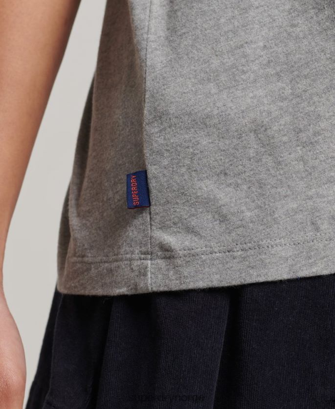 Superdry grønn klær 86P46D6186 vintage baseball t-skjorte i økologisk bomull kvinner