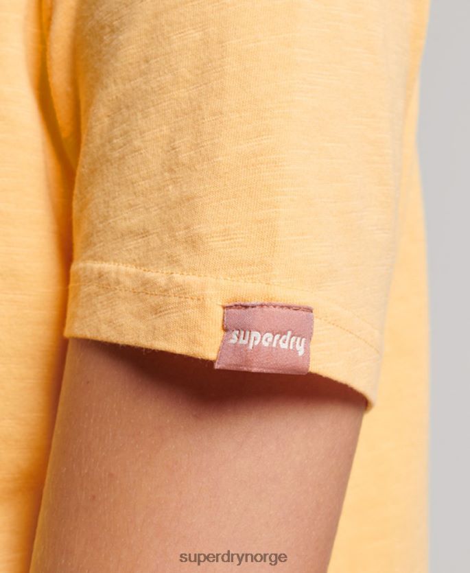 Superdry gul klær 86P46D2267 vintage skygge t-skjorte kvinner