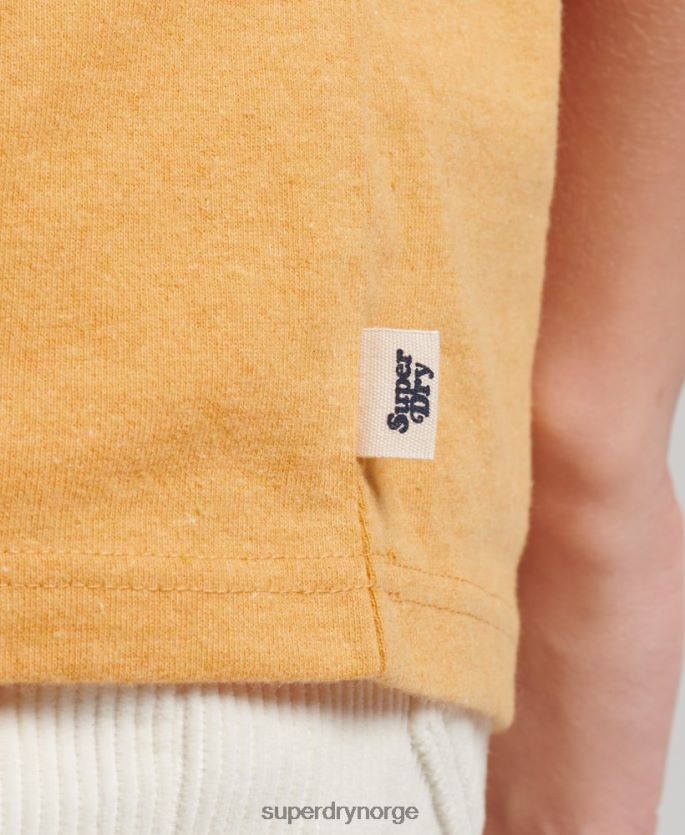 Superdry gul klær 86P46D6241 resirkulert ringer t-skjorte kvinner
