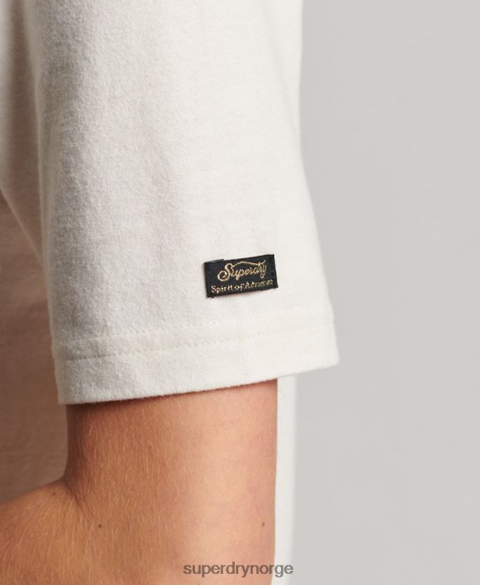 Superdry hvit klær 86P46D2621 vintage t-skjorte med blomsterskript kvinner