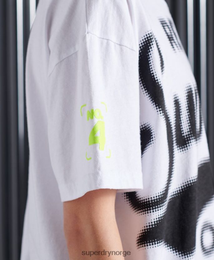 Superdry hvit klær 86P46D2788 super 5 deconstruct t-skjorte kvinner