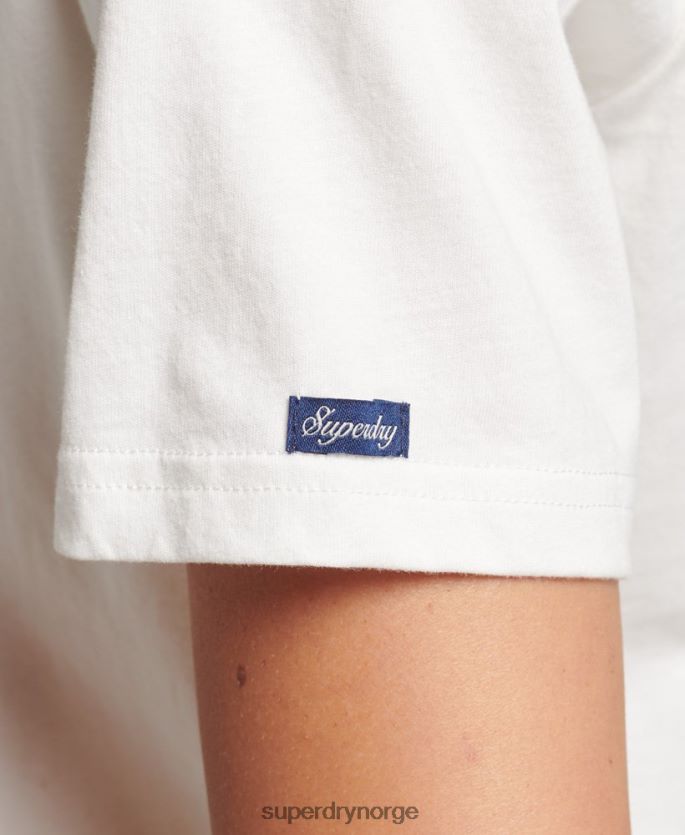 Superdry hvit klær 86P46D2791 pride & craft t-skjorte kvinner