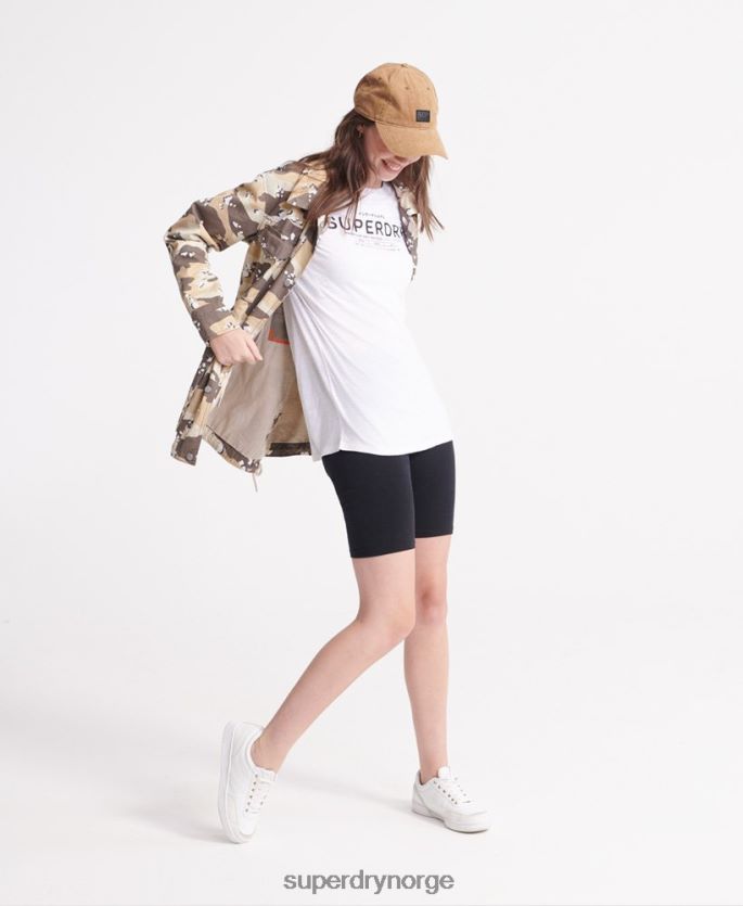 Superdry hvit klær 86P46D2839 ørken lin t-skjorte kvinner