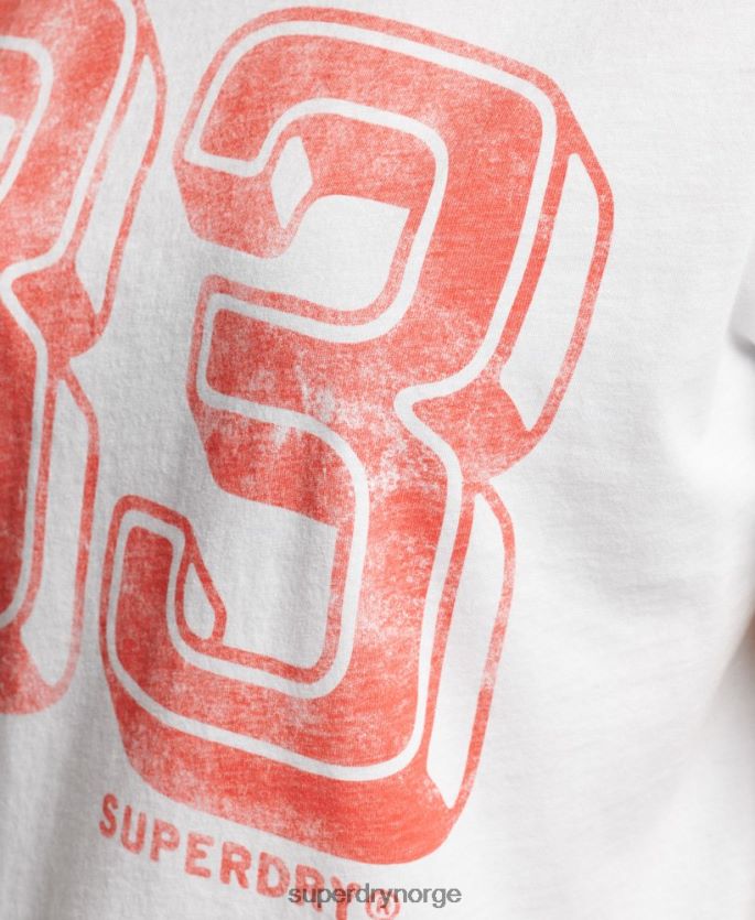 Superdry hvit klær 86P46D2845 vintage min generasjons t-skjorte kvinner