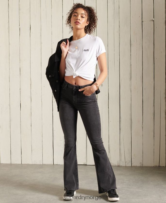 Superdry hvit klær 86P46D2847 t-skjorte i økologisk bomull kvinner