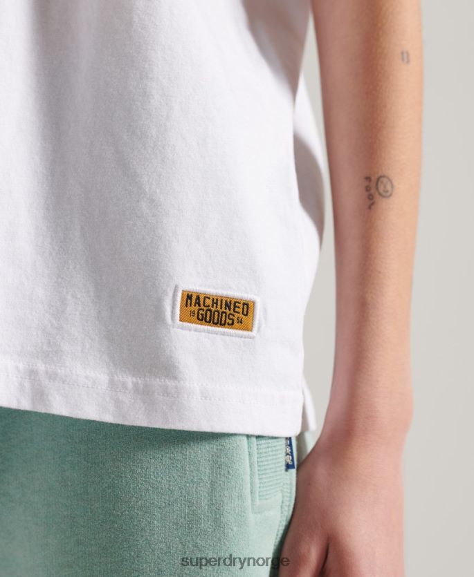 Superdry hvit klær 86P46D2861 glitter glitter t-skjorte kvinner