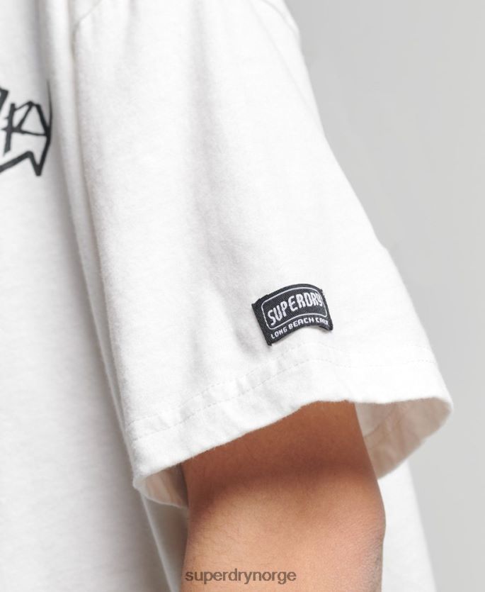 Superdry hvit klær 86P46D6301 vintage cali t-skjorte kvinner