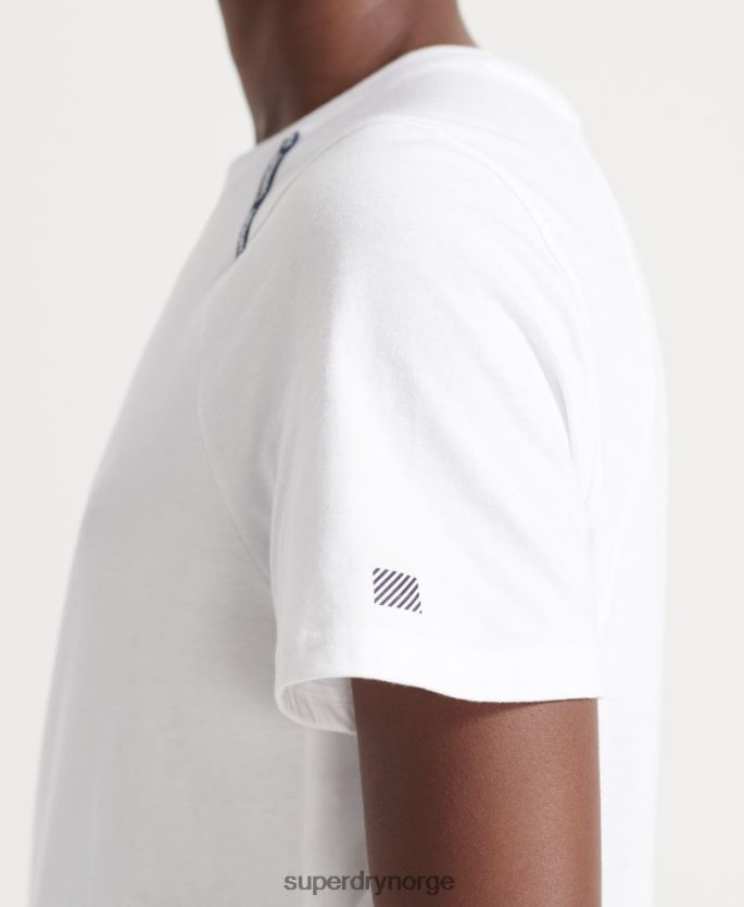 Superdry hvit klær 86P46D6344 løp kortermet t-skjorte kvinner