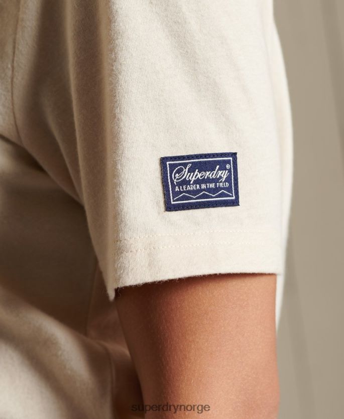 Superdry krem klær 86P46D2822 vintage regnbue-logo-t-skjorte kvinner