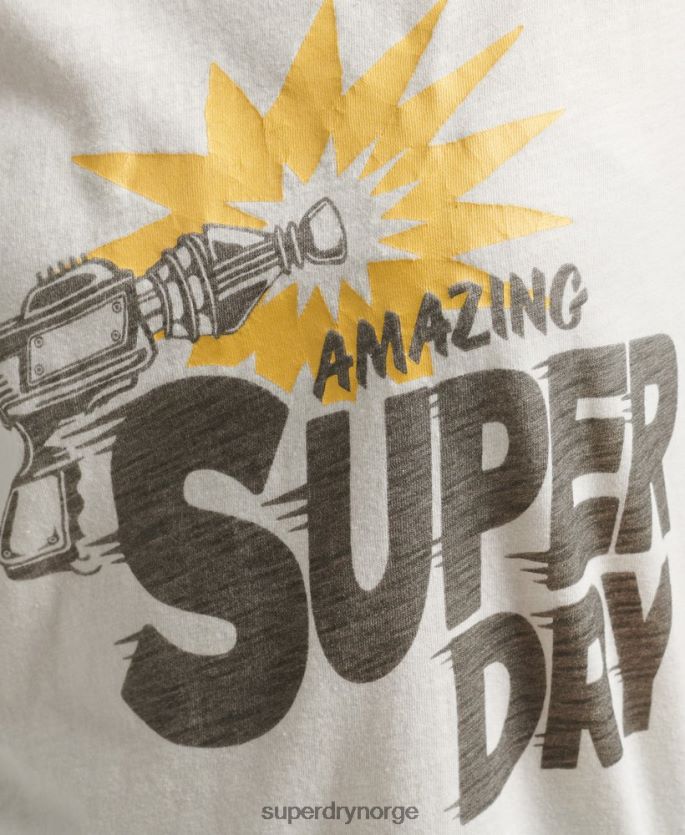 Superdry krem klær 86P46D6221 vintage indie t-skjorte kvinner