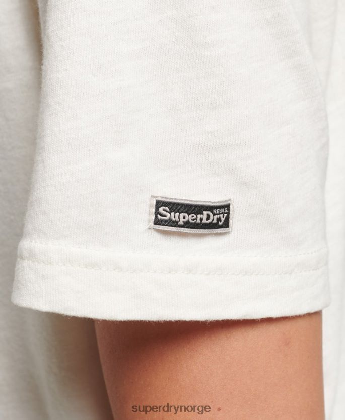 Superdry krem klær 86P46D6221 vintage indie t-skjorte kvinner