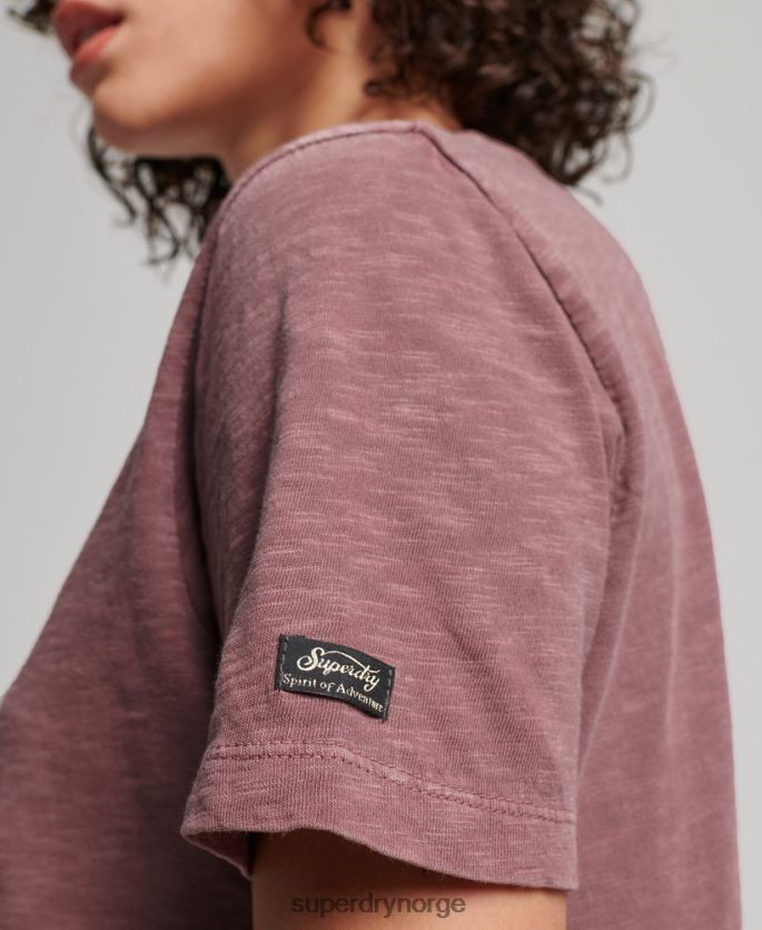 Superdry lilla klær 86P46D2618 superstate-blomstret t-skjorte kvinner