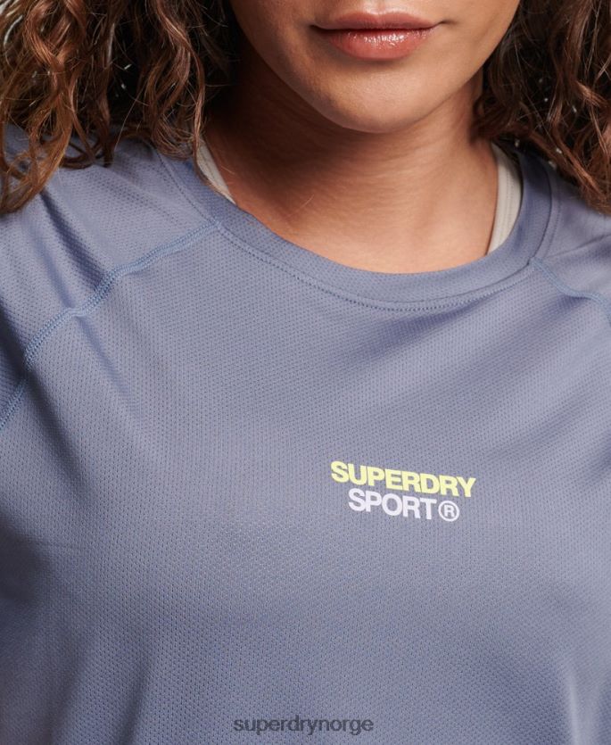 Superdry lilla klær 86P46D2694 core aktiv t-skjorte kvinner