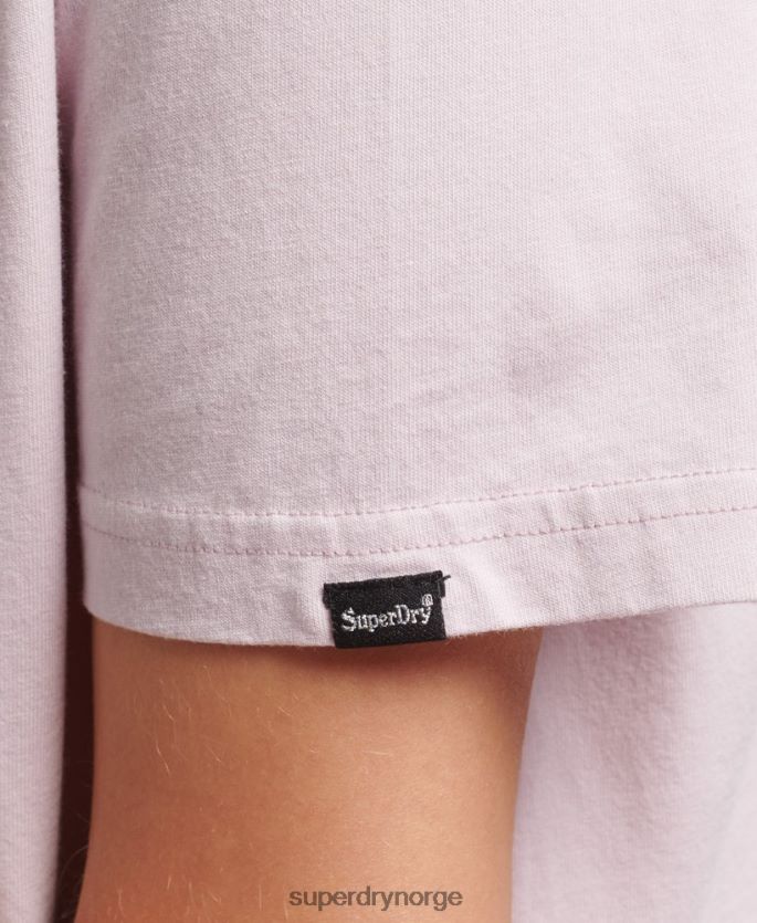 Superdry lilla klær 86P46D2773 boho grafisk t-skjorte kvinner