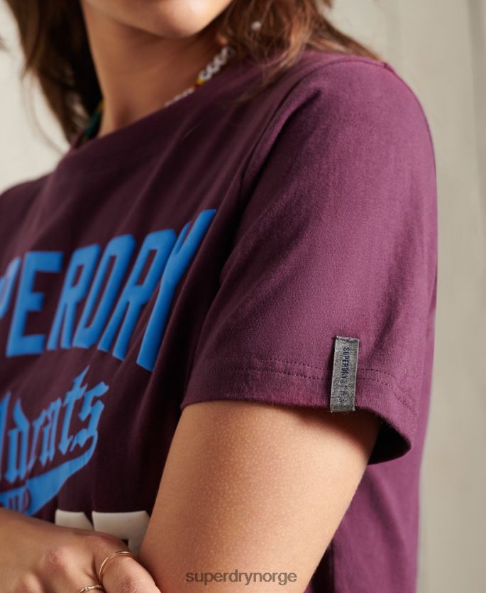 Superdry lilla klær 86P46D6285 collegiate cali state t-skjorte kvinner