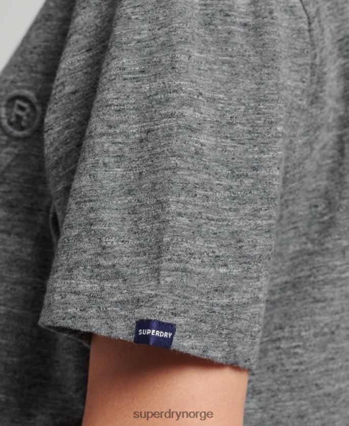 Superdry lyse blå klær 86P46D2640 vintage logo preget t-skjorte kvinner
