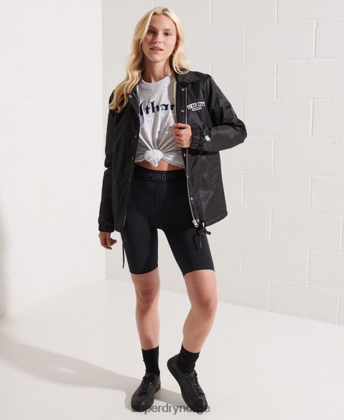 Superdry lysegrå klær 86P46D2719 college grafisk t-skjorte kvinner