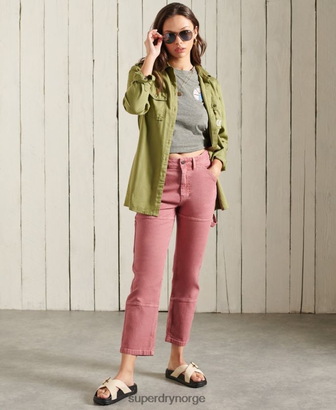 Superdry mørk grå klær 86P46D2769 militær narrativ t-skjorte kvinner