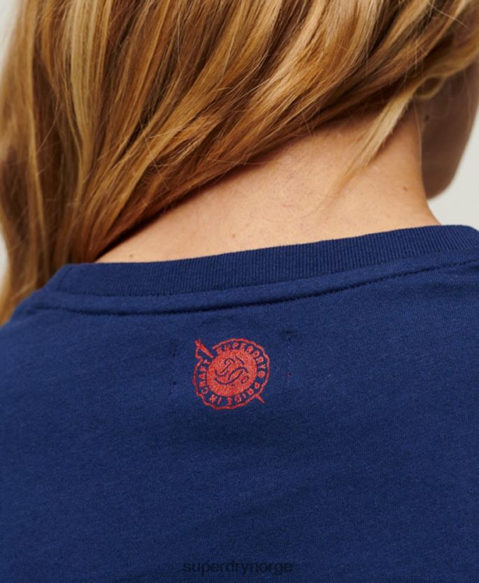 Superdry marinen klær 86P46D1971 grafisk t-skjorte for arbeidsklær kvinner