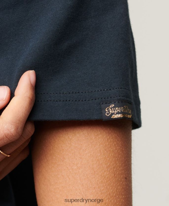 Superdry marinen klær 86P46D2084 vintage logo narrativ t-skjorte kvinner