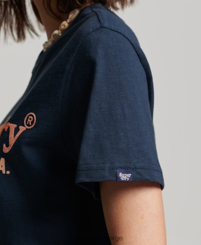 Superdry marinen klær 86P46D2286 vintage regnbue t-skjorte kvinner