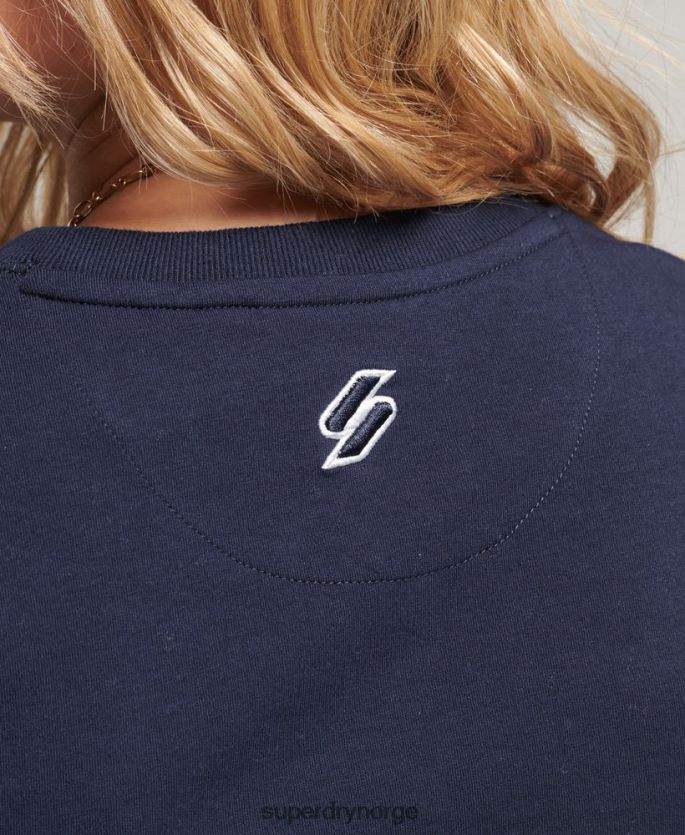 Superdry marinen klær 86P46D2296 grafisk liten t-skjorte kvinner