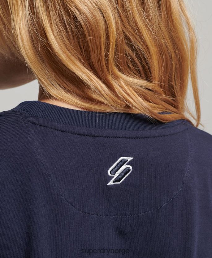 Superdry marinen klær 86P46D2614 grafisk 90-talls t-skjorte kvinner