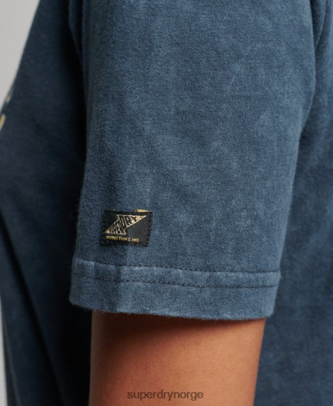 Superdry marinen klær 86P46D2695 vintage logopyntet t-skjorte kvinner