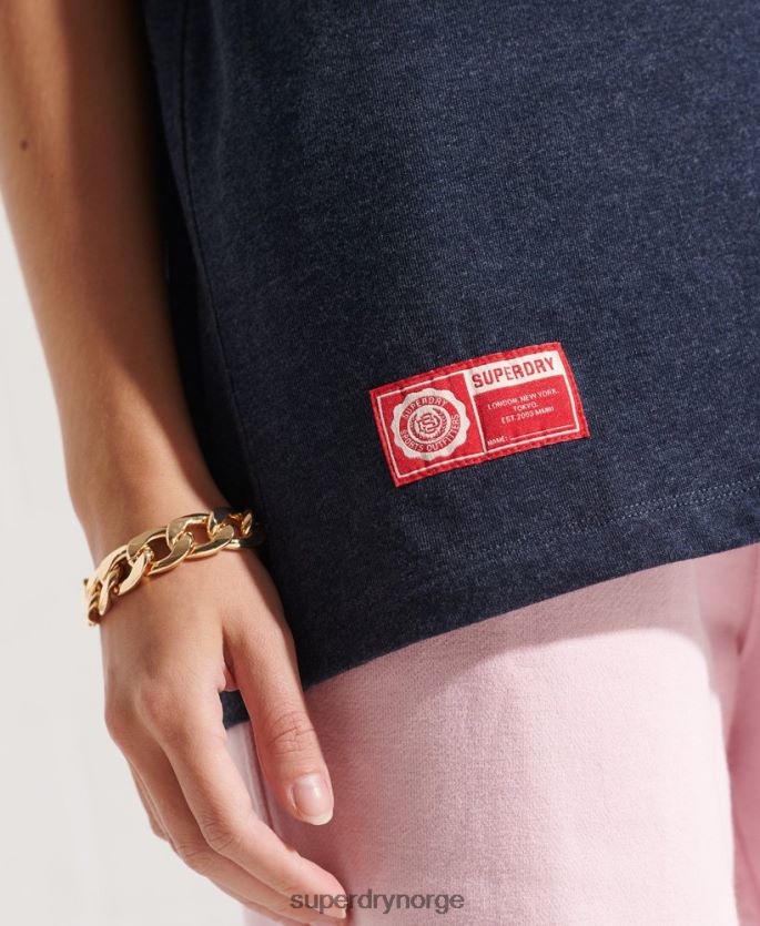 Superdry marinen klær 86P46D2744 college grafisk t-skjorte kvinner