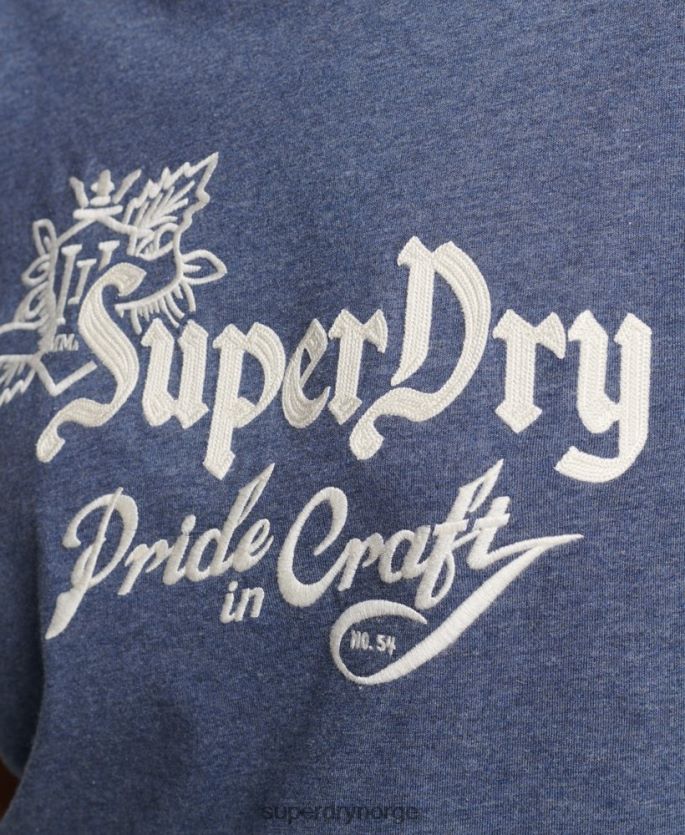 Superdry marinen klær 86P46D2752 vintage stolthet i håndverks-t-skjorte kvinner