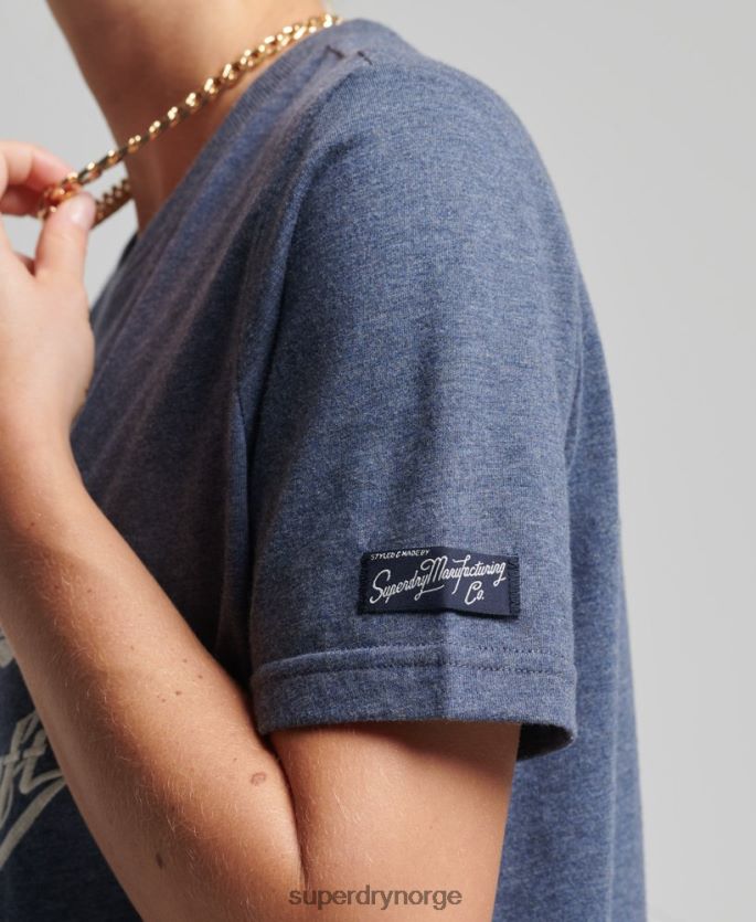 Superdry marinen klær 86P46D2752 vintage stolthet i håndverks-t-skjorte kvinner
