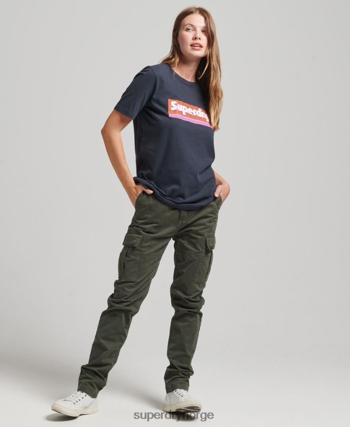 Superdry marinen klær 86P46D2754 trade tab t-skjorte kvinner