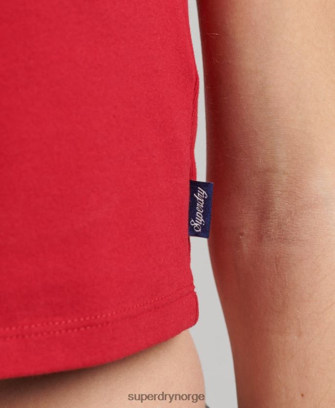 Superdry marinen klær 86P46D6238 beskåret baseball t-skjorte i økologisk bomull kvinner