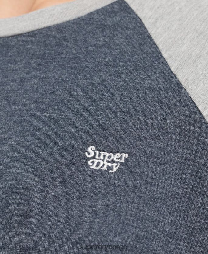 Superdry marinen klær 86P46D6260 økologisk bomull cali stripe 2.0 raglan t-skjorte kvinner