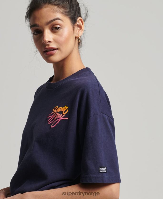 Superdry marinen klær 86P46D6267 vintage cali t-skjorte kvinner