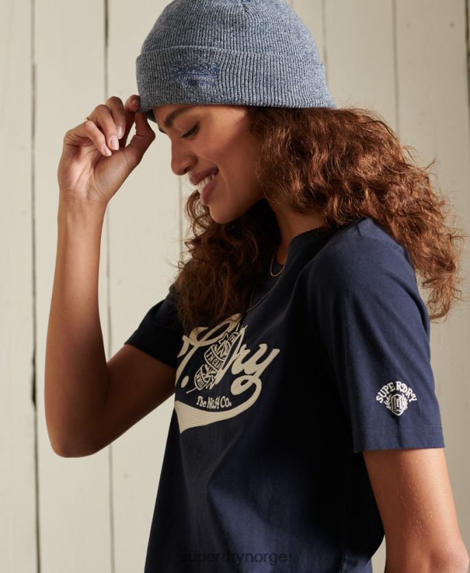 Superdry marinen klær 86P46D6284 stolthet i håndverks-t-skjorte kvinner